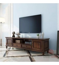 Masifart Tina Çekmeceli Masif Ağaç Plazma Tv Ünitesi