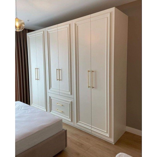 Beyaz Lake 6 Kapaklı Gardrop MTÜL