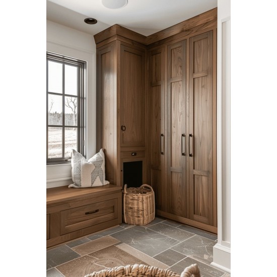 Klasik Kayın Renk Mdflam Gardrop MTÜL