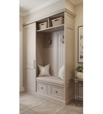 Açık Kahve Puflu Askılı Portmanto mtül