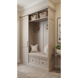 Açık Kahve Puflu Askılı Portmanto mtül