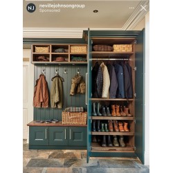 Yeşil Eskitme Kahve Gövde Portmanto mtül