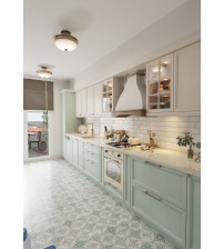 April Açık Yeşil Ekru Mat Lake Mutfak Dolabı mtül