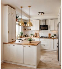 Othen Masif Tezgah Krem Mutfak Dolabı mtül