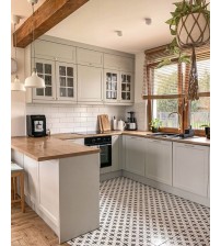 Çerçeve Kapak U Model Mutfak Dolabı mtül