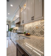 Granit Tezgah Kırık Beyaz Melamin Mutfak Dolabı mtül