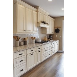 Benekli Mermer Eskitme Mutfak Dolabı mtül