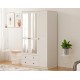 Myhome Aynalı 3 Kapaklı 2 Çekmeceli Gardrop