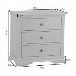 Masifart Adella 3 Cekmeceli Şifonyer