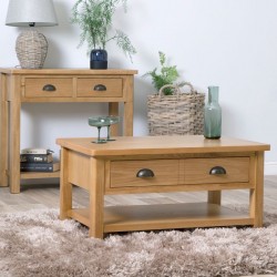 Masifart Alona 2 Çekmeceli Orta Sehpa