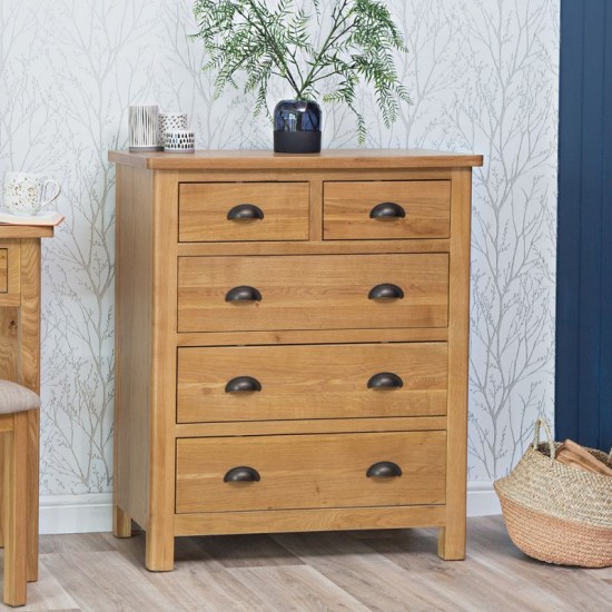 Masifart Alona 3+2 Çekmeceli Şifonyer 80 cm