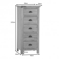 Masifart alona 5 Çekmeceli Şİfonyer