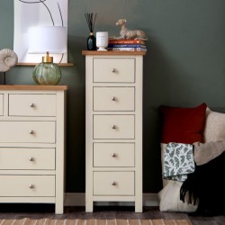 Masifart Candy 5 Cekmeceli Yüksek Komodin