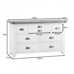 Masifart Della 128 cm Çekmeceli Konsol
