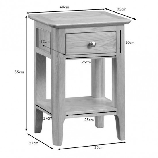 Masifart Emilia 40 cm Komodin