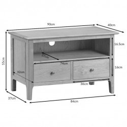 Masifart Emilia 90 Cm 2 Cekmeceli Tv Ünitesi