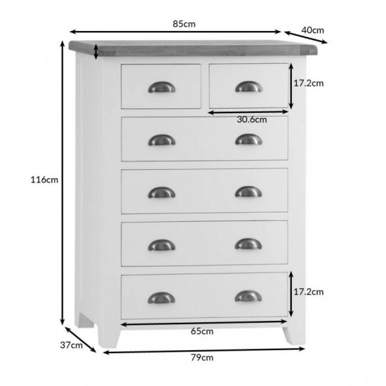 Masifart Frame 6 Cekmeceli Şifonyer