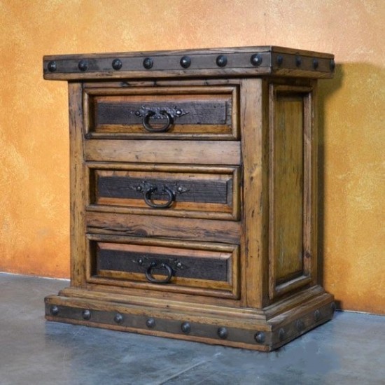 Masifart Ruber Çok Amaçlı Masif Ağaç Komodin