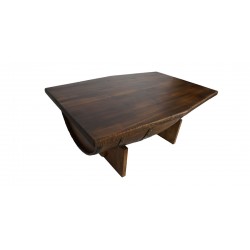 Masifart Fıçı Orta Sehpa Meşe 120 cm Ahşap şarap Fıçısından