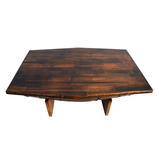 Masifart Fıçı Orta Sehpa Meşe 120 cm Ahşap şarap Fıçısından