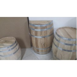 Masifart Meşe Ahşap Şarap Fıçısı 90 cm Üstten Yarımay 