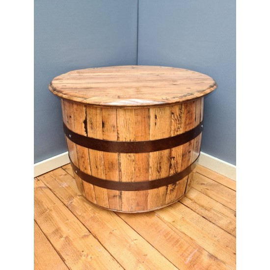 Masifart Şarap Fıçısı Çift Koltuklu Sehpalı Takım