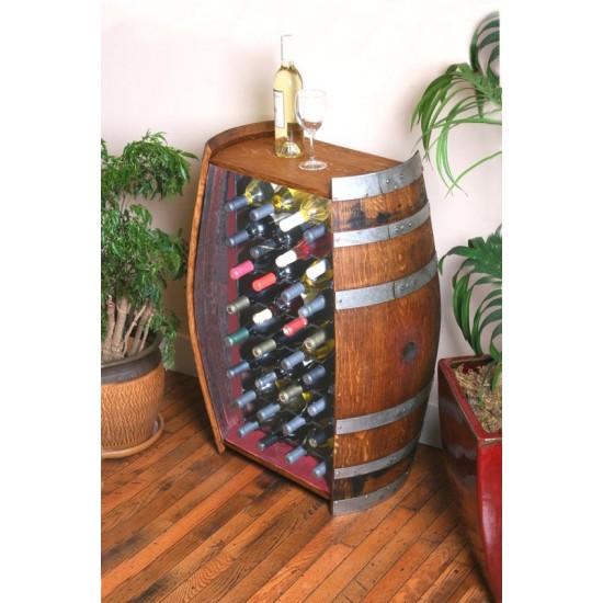 Masifart Şarap Fıçısından Çift Taraflı Çoklu Şaraplık