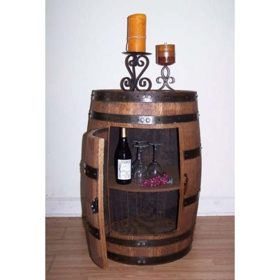 Masifart Şarap Fıçısı Kapaklı Mini Bar