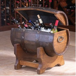Masifart Şarap Fıçı Kapaklı Saklama Sandığı