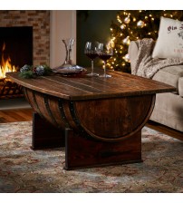 Masifart Şarap Fıçı Orta Sehpa 70 cm