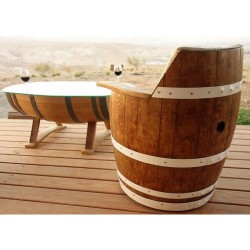 Masifart Fıcı Orta Sehpa ve Fıçı Koltuk Takım