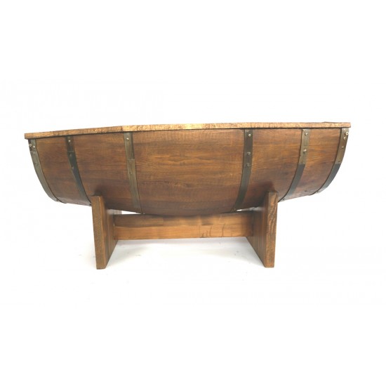 Masifart Ceviz Fıçı Saksılık Tablasız Meşe Yakarak Eskitme