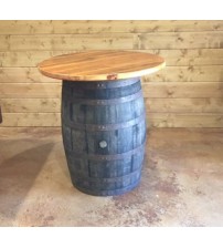 Masifart Şarap Fıçısı Yuvarlak Tablalı Masa