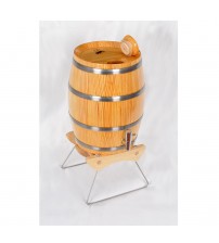 Masifart İçi Kaplı Dik Çam Zeytinyağı Fıçısı 5 Lt.