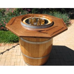 Masifart Şarap Fıçısı Ocakbaşı Orta Masa Köşeli