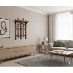 Masifart Jayne Çam Askılık Ceviz