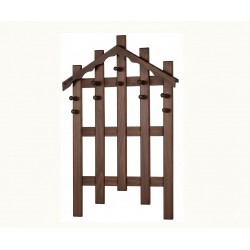 Masifart Jocasta Çam Çatılı Askılık Ceviz