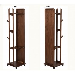 Masifart Longa Aynalı Askılık Ceviz