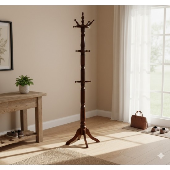 Masifart Iva Dönerli Tornalı Askılık Ceviz