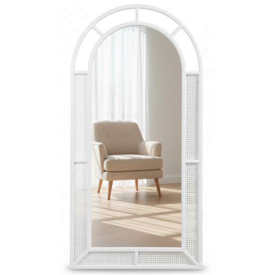 Masifart Coluo Hasırlı Bambu Boy Ayna 