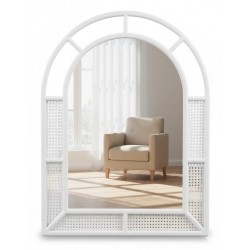 Masifart Valachia Hasırlı Bambu Ayna 