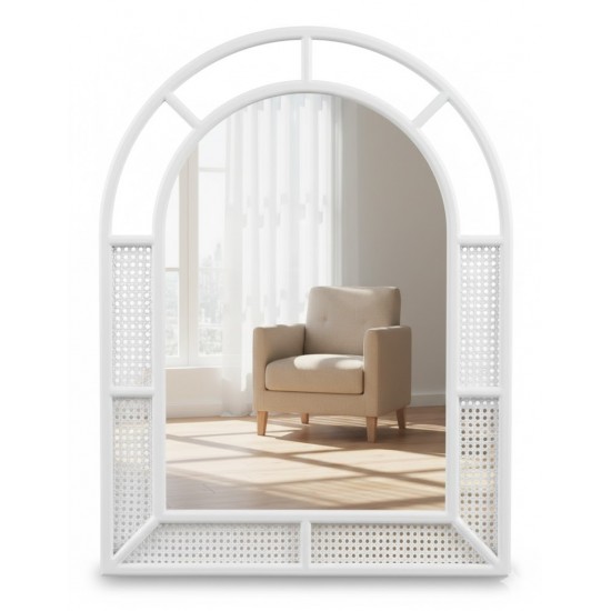 Masifart Valachia Hasırlı Bambu Ayna 