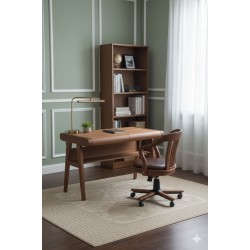 Masifart Fido 120 cm Ceviz Spor Çalışma Masası 