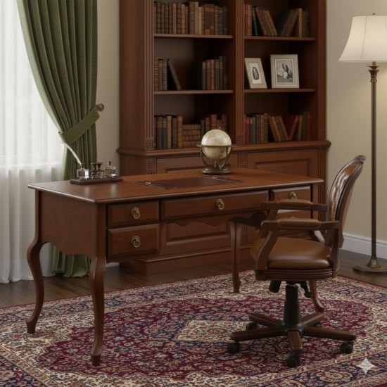 Masifart Gabin 5 Çekmeceli 140 cm Lükens Çalışma Masası 