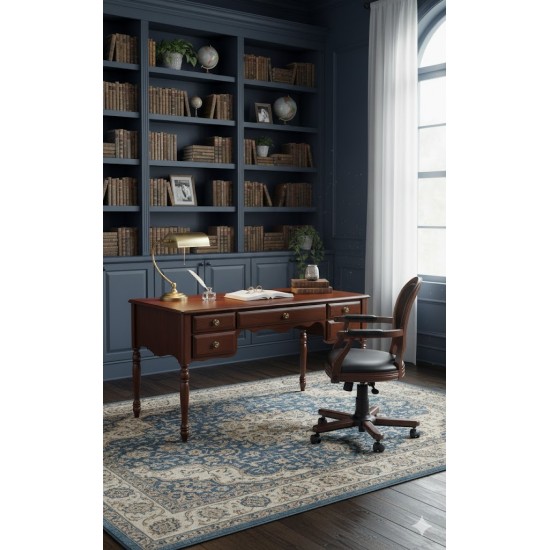 Masifart Jarlan 5 Çekmeceli 140 cm Tornalı Çalışma Masası 