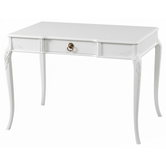 Masifart Christi İpek Oymalı 110 cm Çalışma Masası 