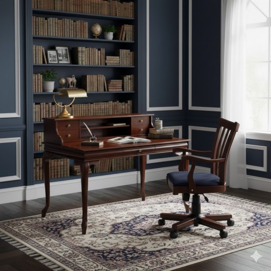 Masifart Emmy 125 Lik Raflı Lükens Çalışma Masası 