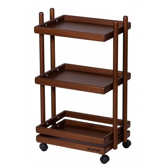 Masifart Evelyn Katlı Sepet Cilasız Ham