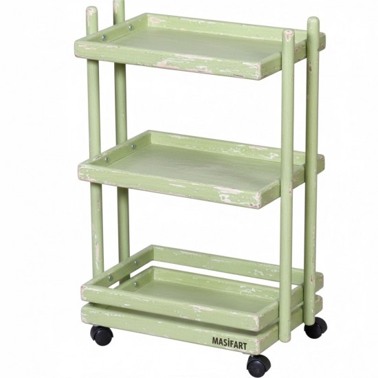 Masifart Evelyn Katlı Sepet Cilasız Ham