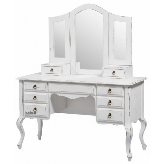 Masifart Jagu 7 Çekmeceli Lükens Makyaj Masası 